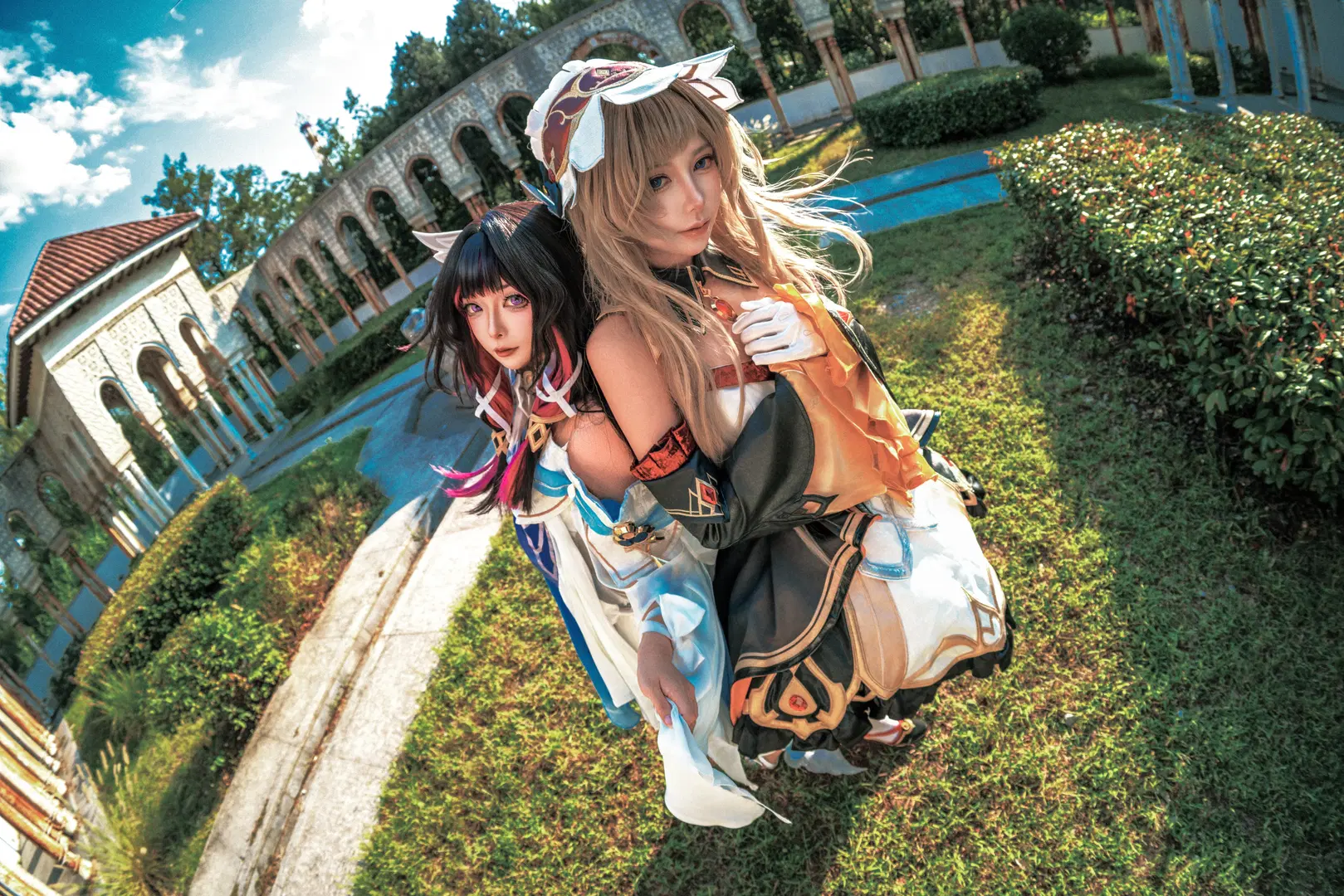 [Damselette cosplay] Genshin Impact Damselette and Puppet Classical Corridor Duo Official Photo Set by 黑爱势力登场 - Image 3