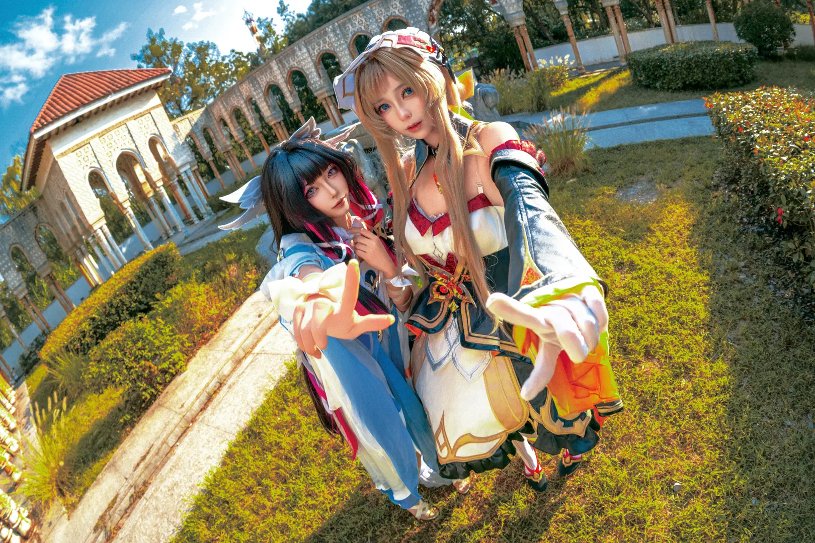 [Damselette cosplay] Genshin Impact Damselette and Puppet Classical Corridor Duo Official Photo Set by 黑爱势力登场 - Image 4