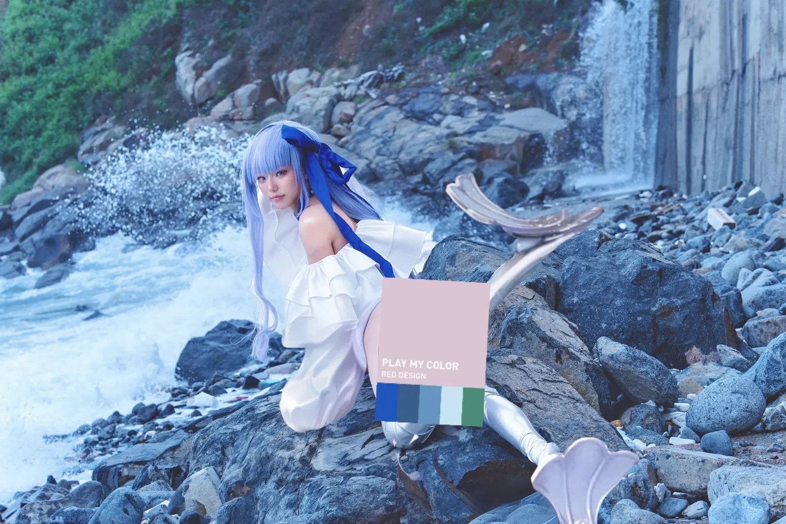 【メルトリリス コスプレ】『Fate/Grand Order』海辺の水の妖精 - 白鳥川せん - 2枚目