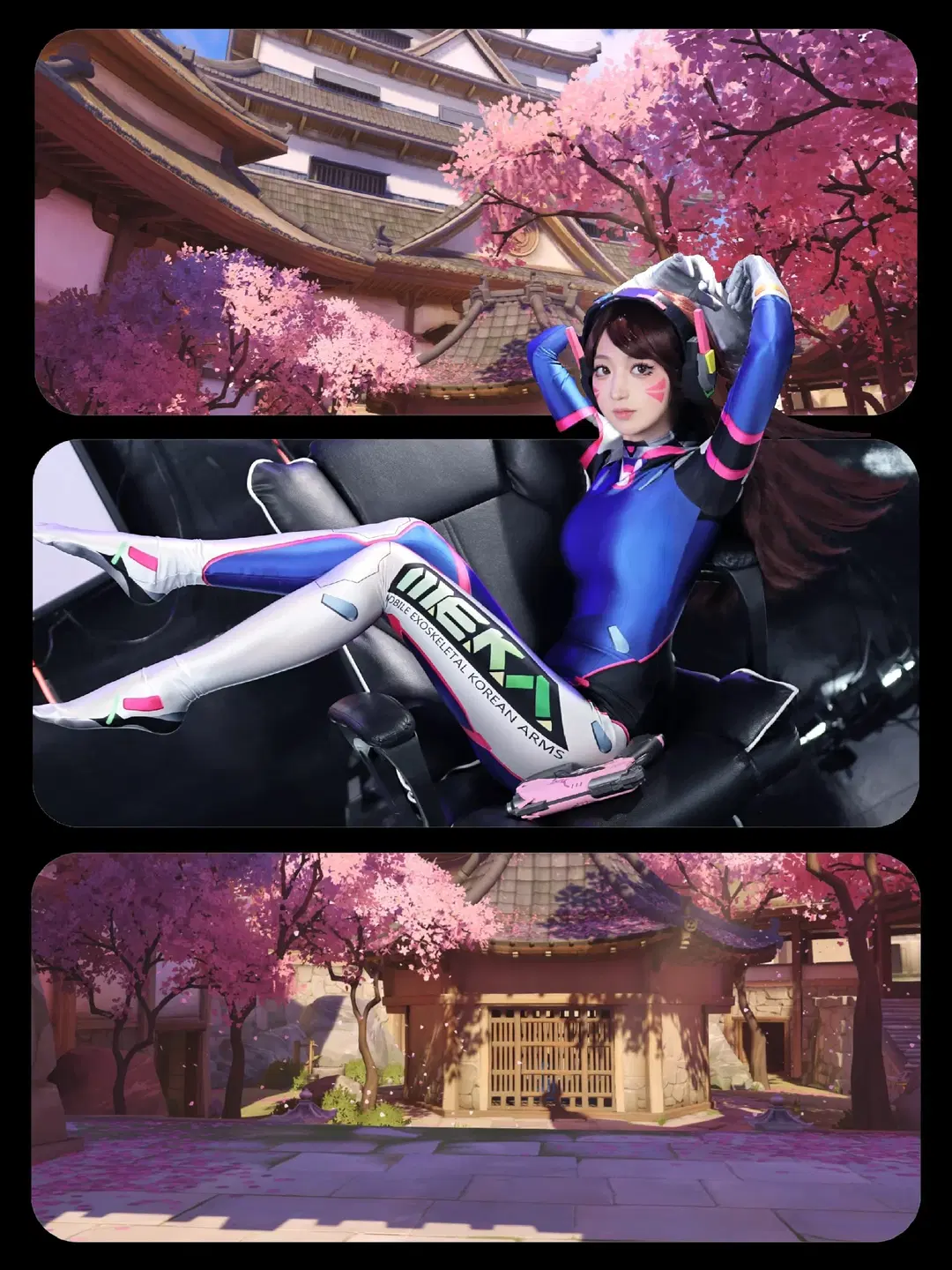 【D.VA cos】守望先鋒的櫻花機甲少女 - 汤圆不吃蛋黄 - 第3張