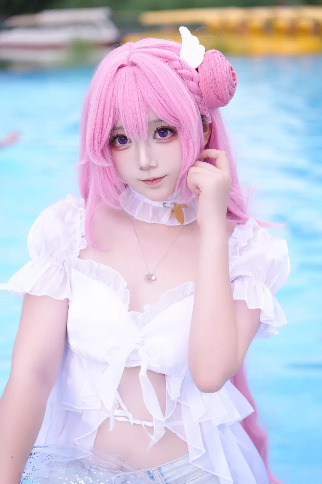 【桃乐丝cos】胜利女神Nikke江滩公园泳池拍摄记录 - 森森Rikka - 第2张