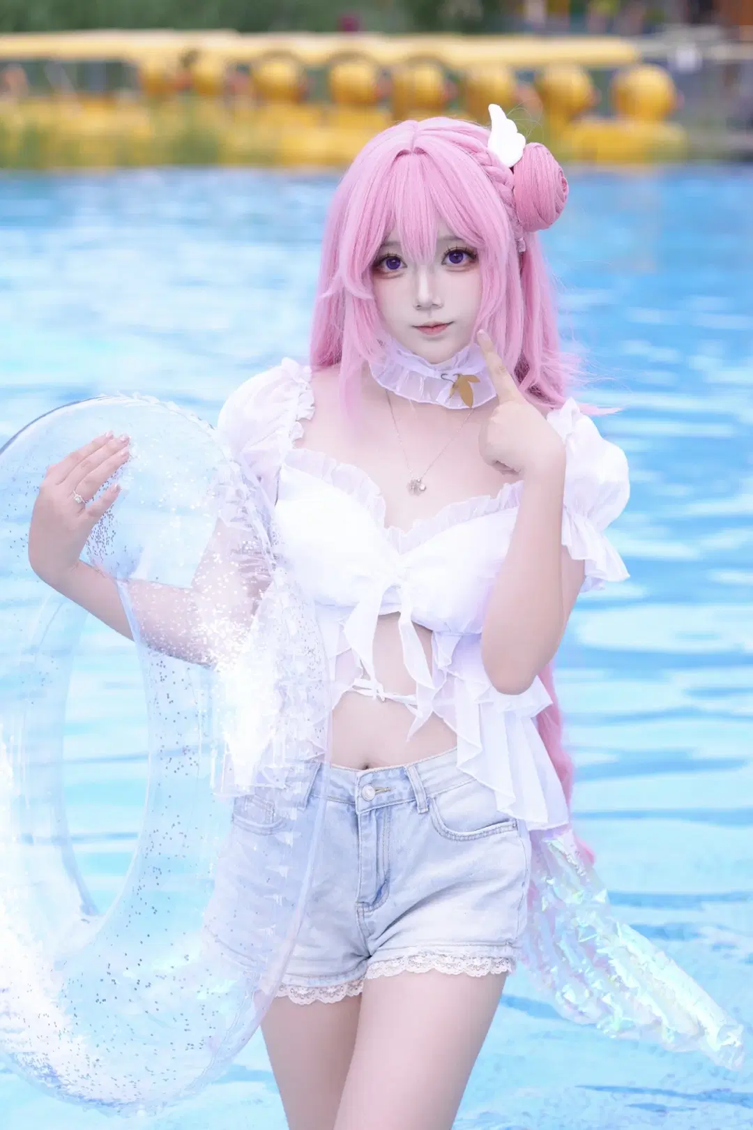 【桃乐丝cos】胜利女神Nikke江滩公园泳池拍摄记录 - 森森Rikka - 第8张
