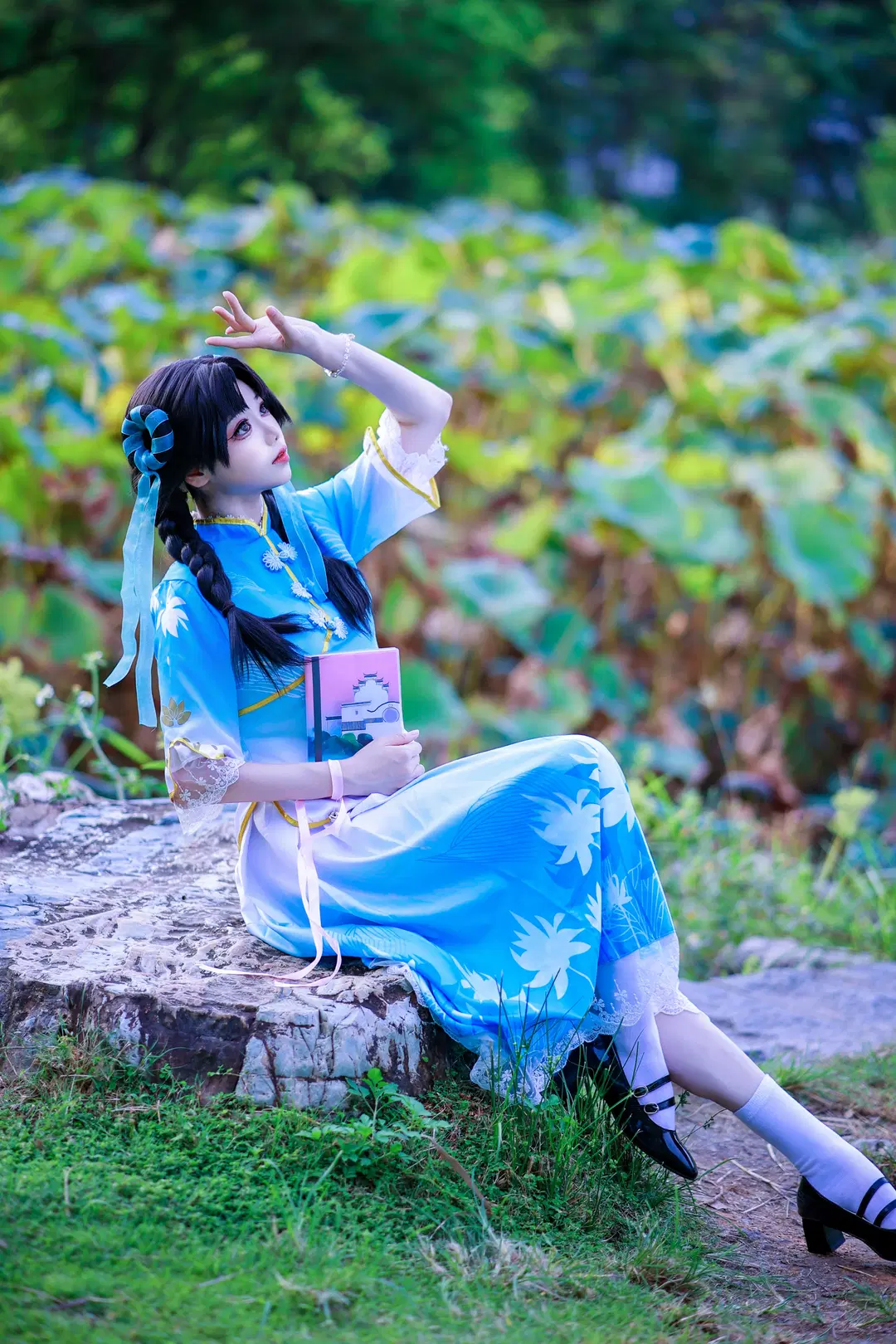王者荣耀, 西施cos, 国风cosplay, 诗语江南, 白丝袜