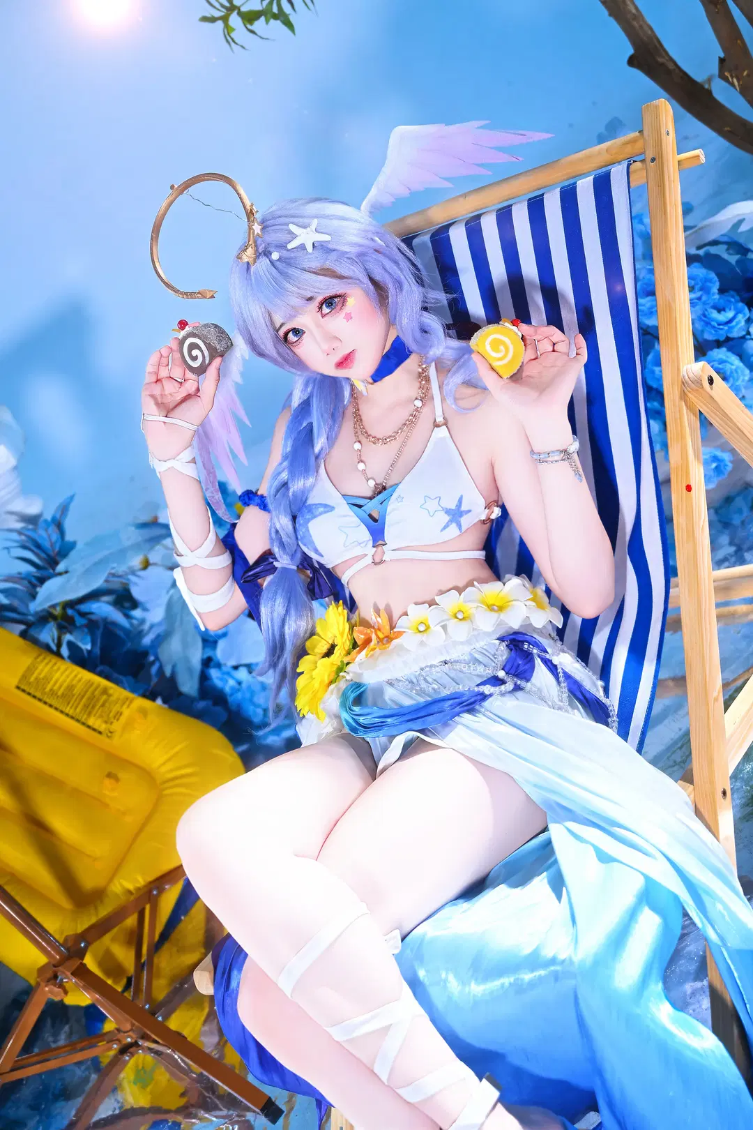 崩坏星穹铁道, 知更鸟cos, 夏日泳装cos, 星穹铁道cos, 晴歌cos