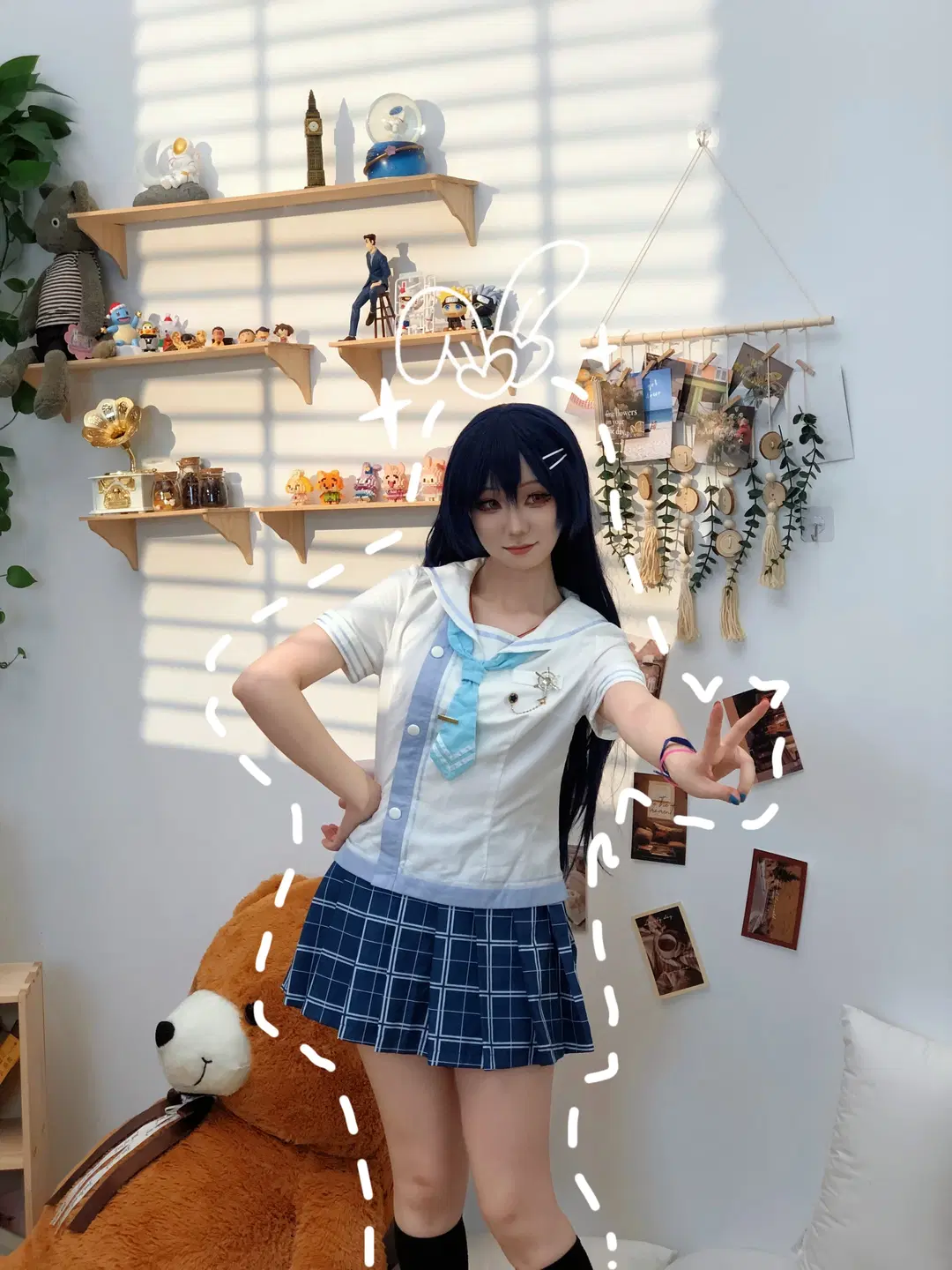 lovelive, 园田海未cos, 兔塑海未, 海军未觉醒, 黑袜cos