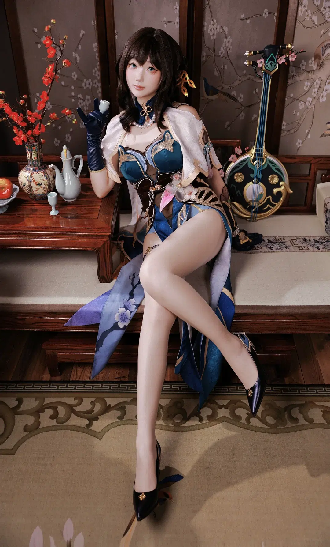 [Ruan Mei cosplay] Honkai: Star Rail, Chinese classical style aesthetics amidst the fragrance of plum blossoms by 柒宝7不饱 - Image 4