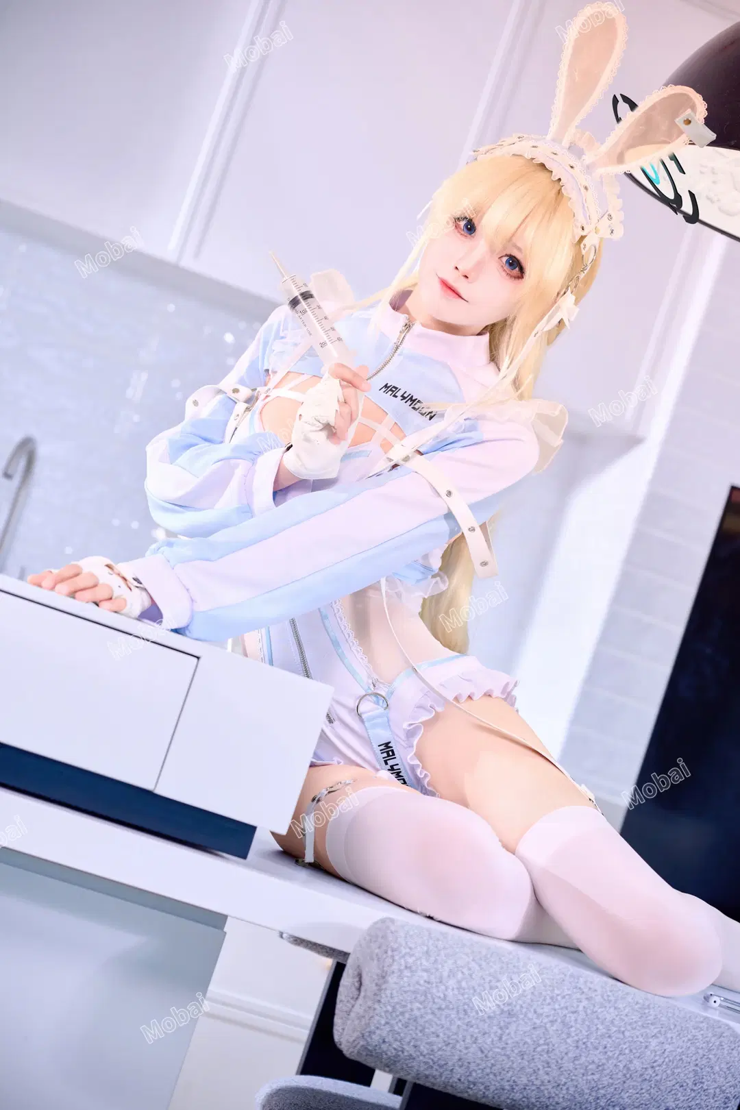 ブルーアーカイブ, バニーガール, 飛鳥馬トキ コスプレ, マリームーン, ストッキング