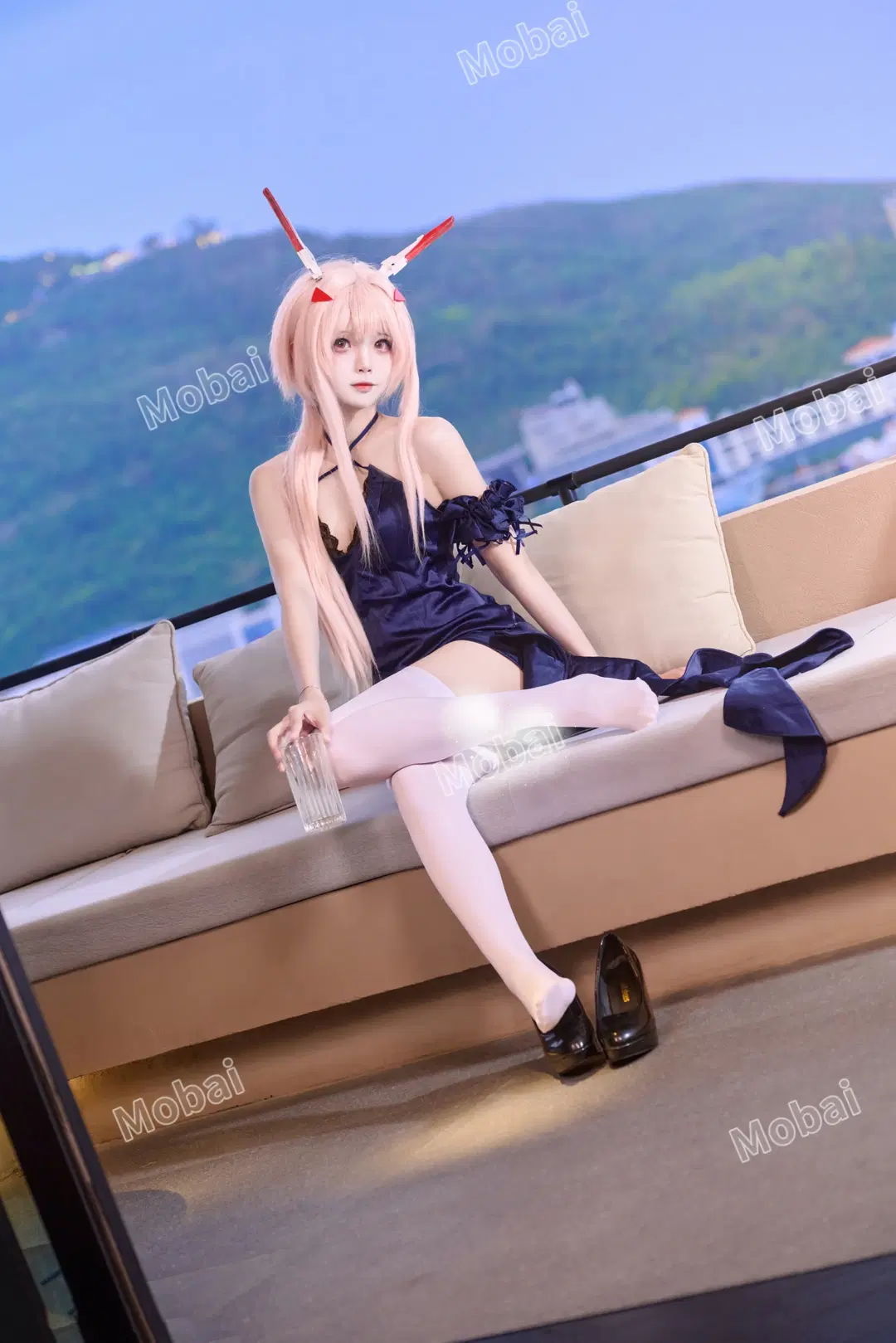 Azur Lane, Azur Lane cosplay, Ayanami cosplay, White stockings, Laffey