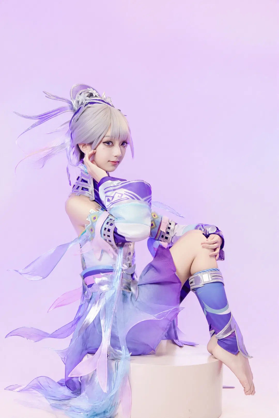 【楊玉環cos】王者榮耀銀翎春語，苗疆樂姬的紫調風情 - 稚嫩的魔法师（求互关） - 第2張