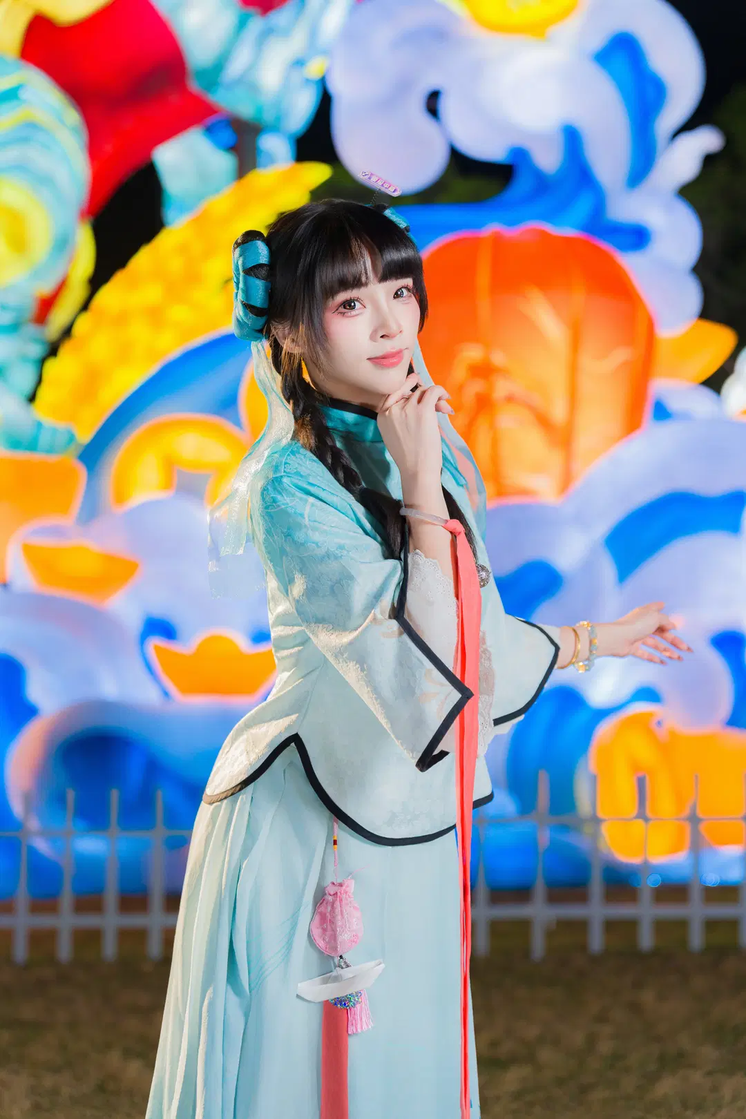 【中秋燈會cos】新中式穿搭夜遊，氛圍感拉滿 - 寒蝉-文晋 - 第2張