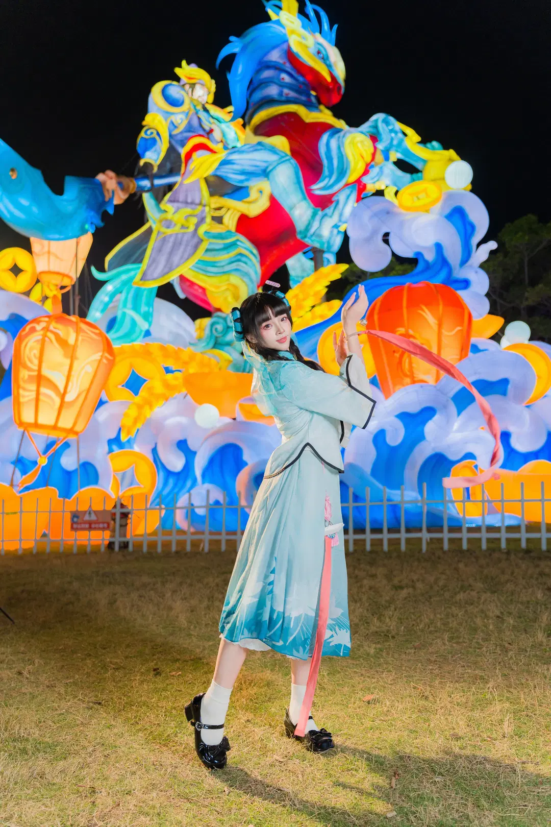 【中秋燈會cos】新中式穿搭夜遊，氛圍感拉滿 - 寒蝉-文晋 - 第4張