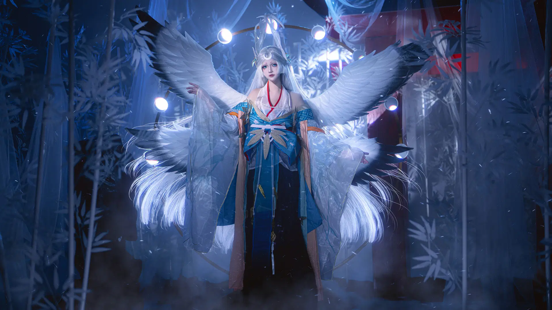 【因幡辉夜姬cos】阴阳师实景月亮阴晴圆缺布景太用心了 - 夏沫沫肉沫沫 - 第2张