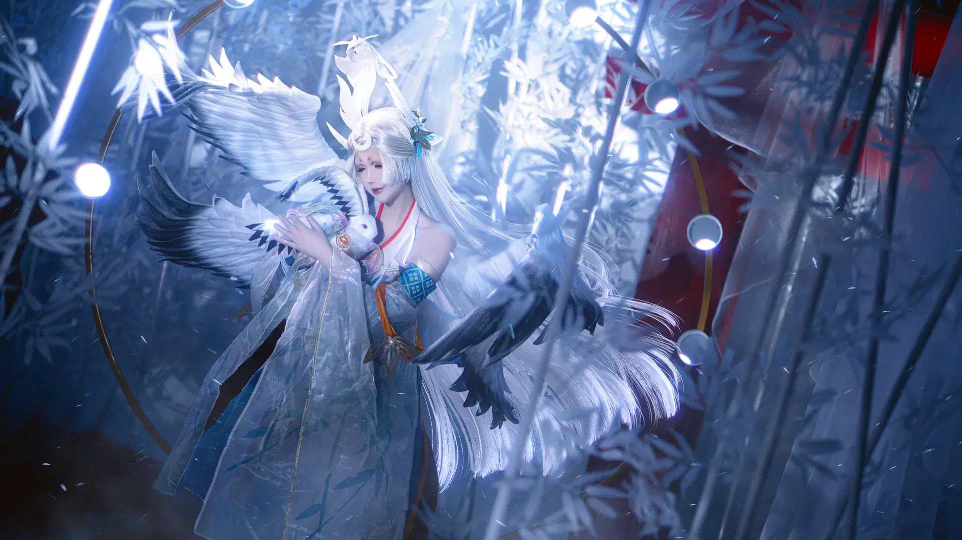 【因幡辉夜姬cos】阴阳师实景月亮阴晴圆缺布景太用心了 - 夏沫沫肉沫沫 - 第5张