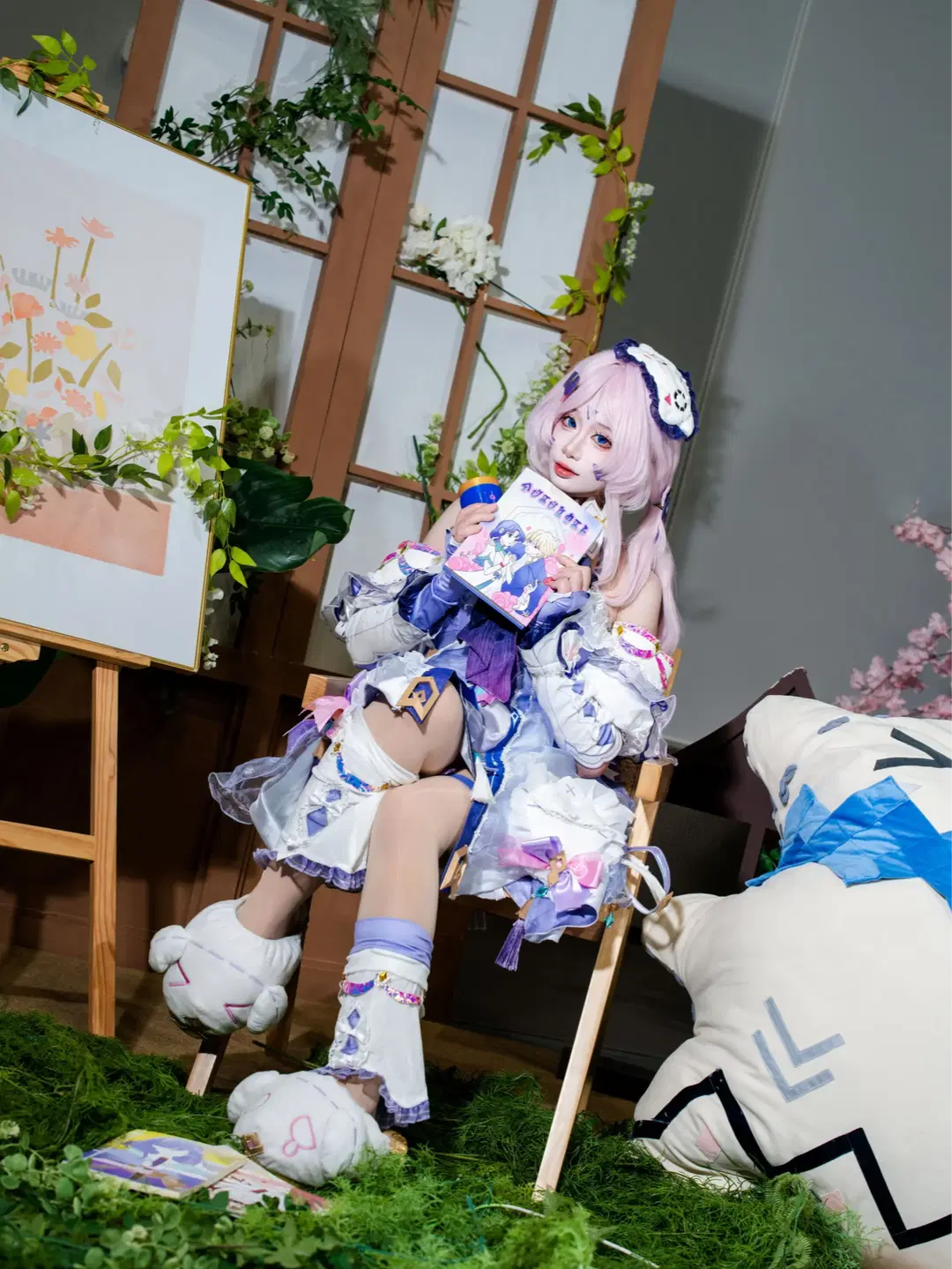 原神, 棚拍, 茜特菈莉cos, 二次元cosplay, 丝袜