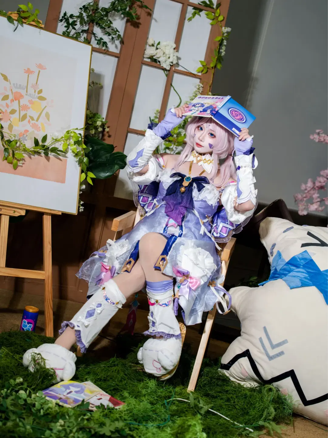 【茜特菈莉cos】原神超级可爱的睡衣奶奶 - 衾曦 - 第7张