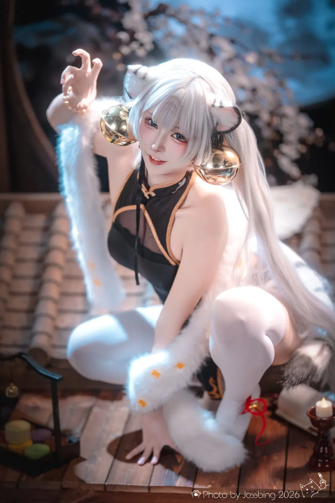 白虎娘cos 国风旗袍与毛绒的碰撞 - Jessbing（摆烂Ver. - 第3张