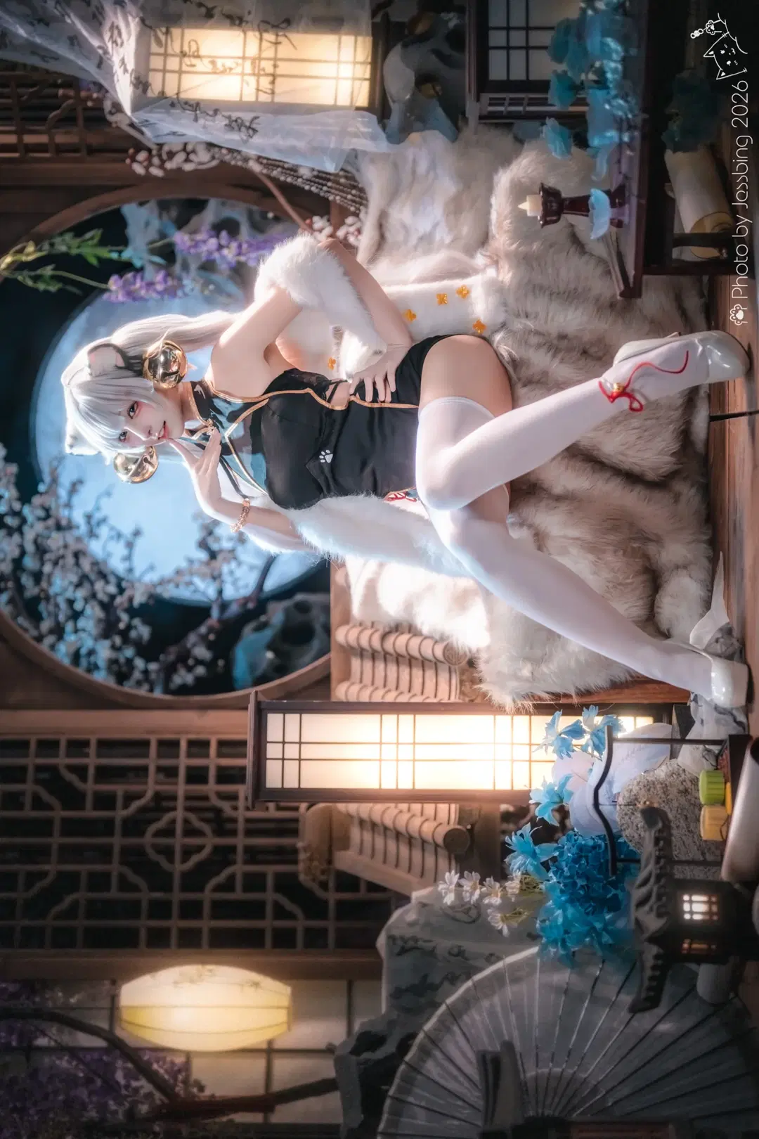 白虎娘cos 国风旗袍与毛绒的碰撞 - Jessbing（摆烂Ver. - 第7张