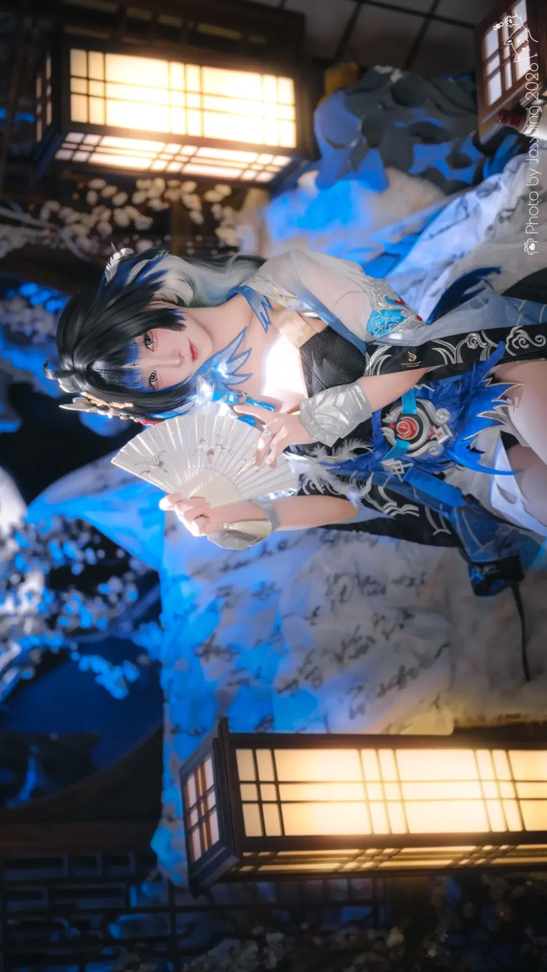 秧秧玄翎cos 鳴潮裡的這套藍黑國風造型真的很戳我 - Jessbing（摆烂Ver. - 第5張