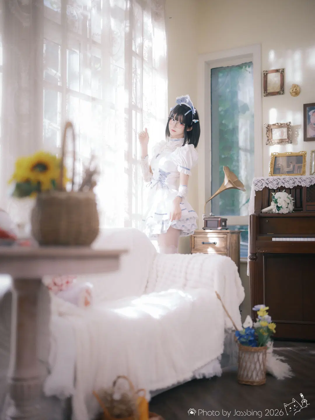 Japanese Style Photography Little Nurse Shoot: Vintage Room White Stockings Uniform Experience by Jessbing（摆烂Ver. - Image 2