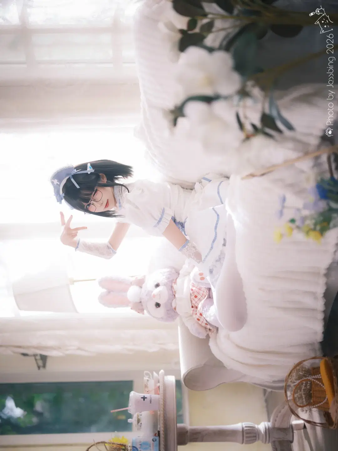 Japanese Style Photography Little Nurse Shoot: Vintage Room White Stockings Uniform Experience by Jessbing（摆烂Ver. - Image 7