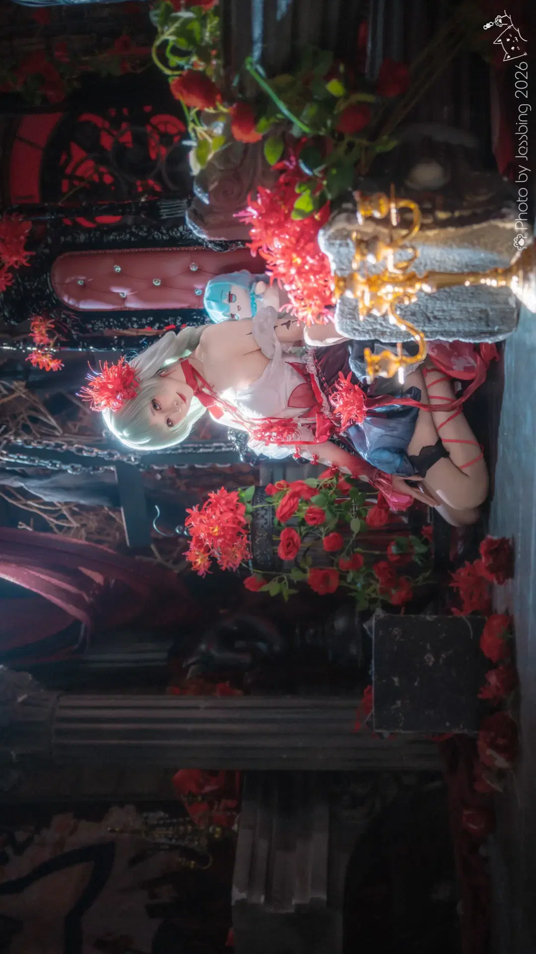 【弗洛洛cos】鸣潮 红黑哥特风与彼岸花的碰撞 - Jessbing（摆烂Ver. - 第4张