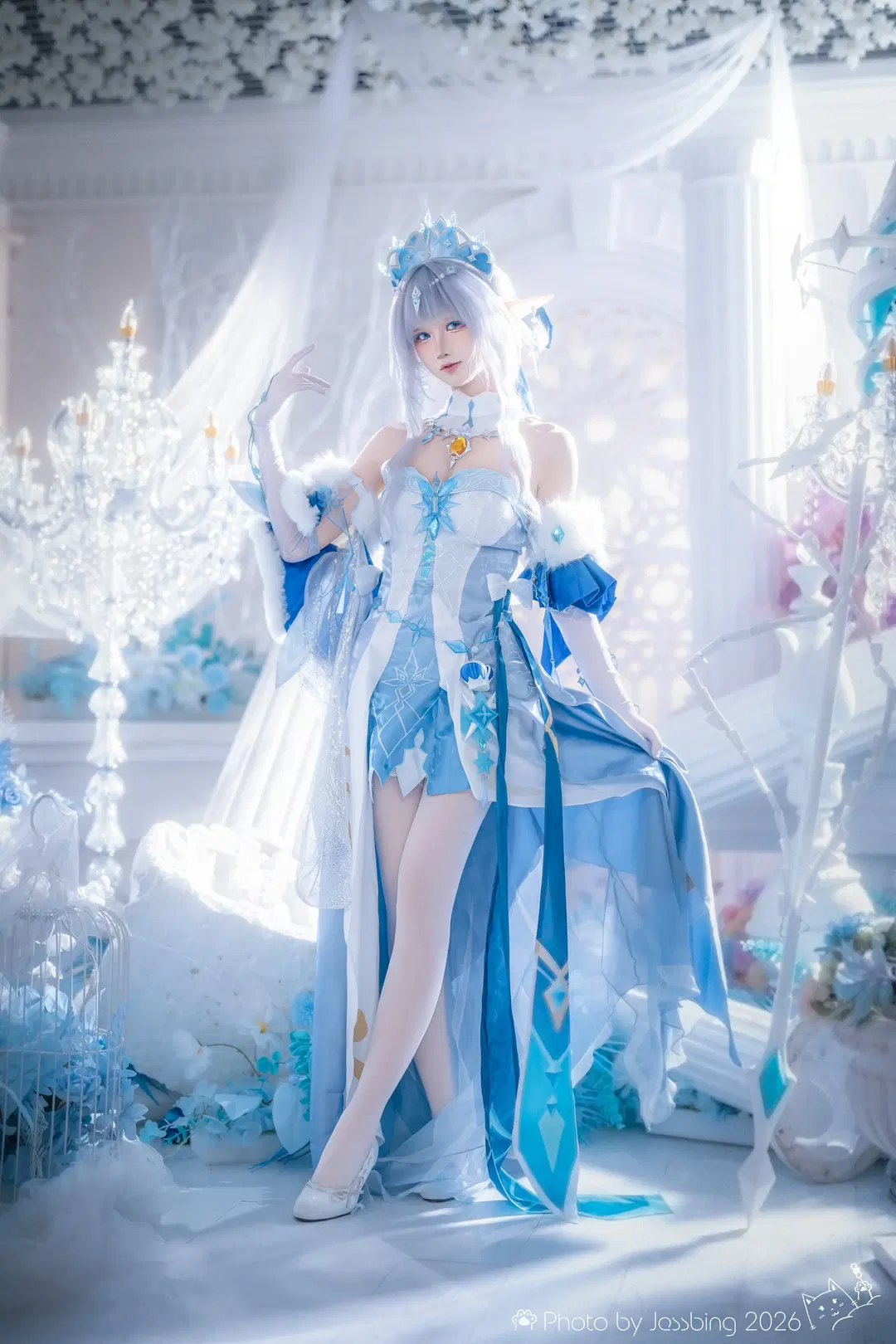 【冰之女皇cos】至冬的凛冽与华贵，这套冰雪质感真的太美了 - Jessbing（摆烂Ver. - 第3张