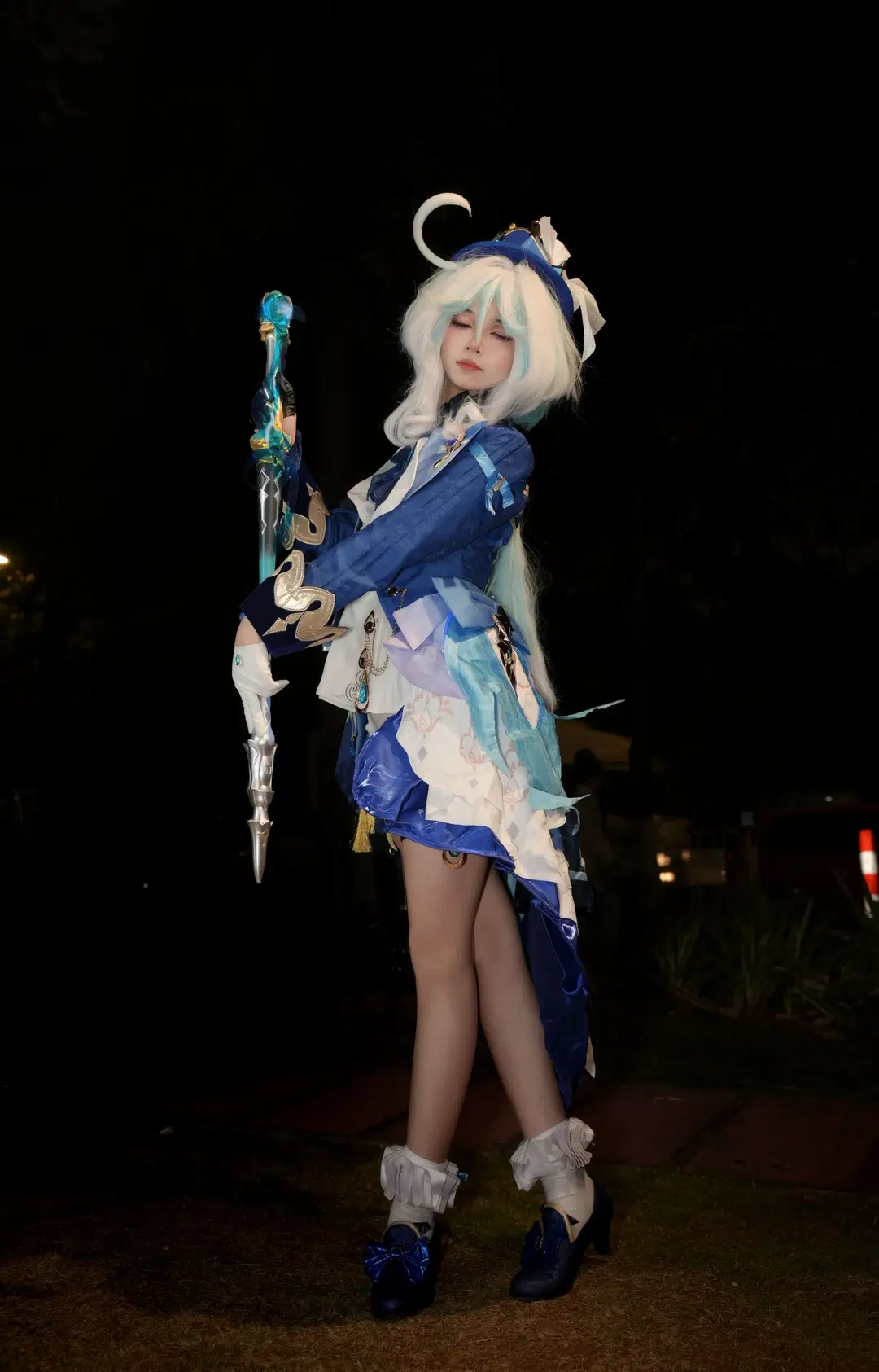 【芙宁娜cos】原神里的蓝色精灵 - 皮皮桃耶 - 第3张