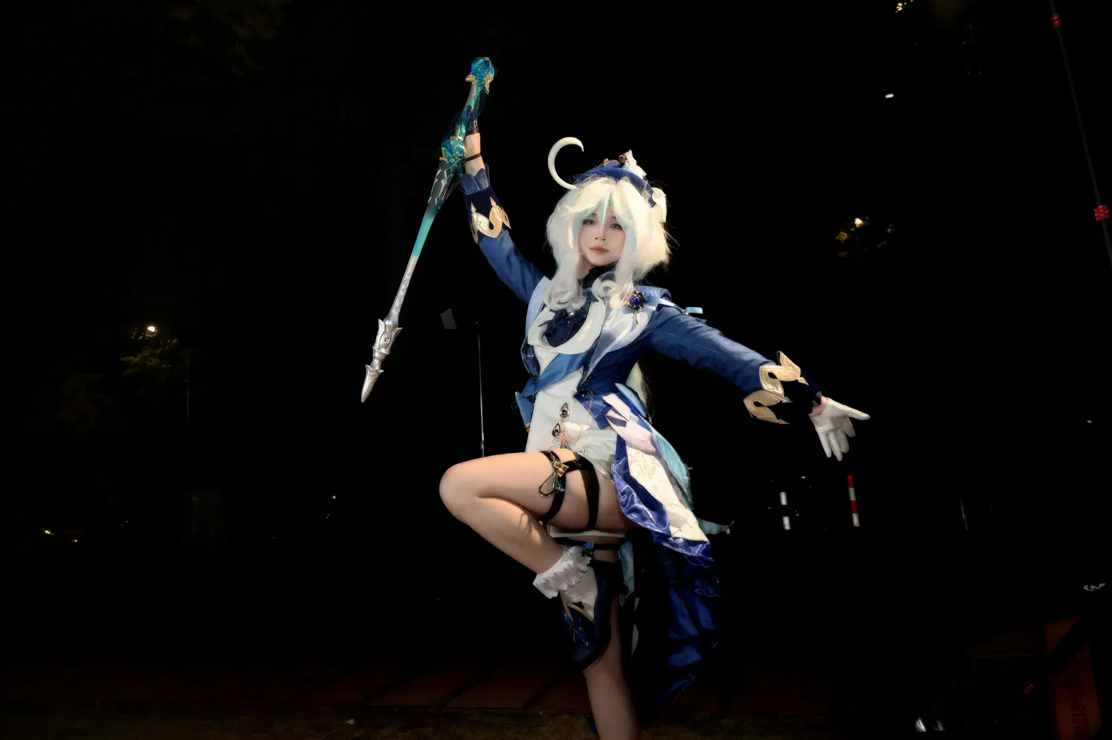 【芙宁娜cos】原神里的蓝色精灵 - 皮皮桃耶 - 第4张