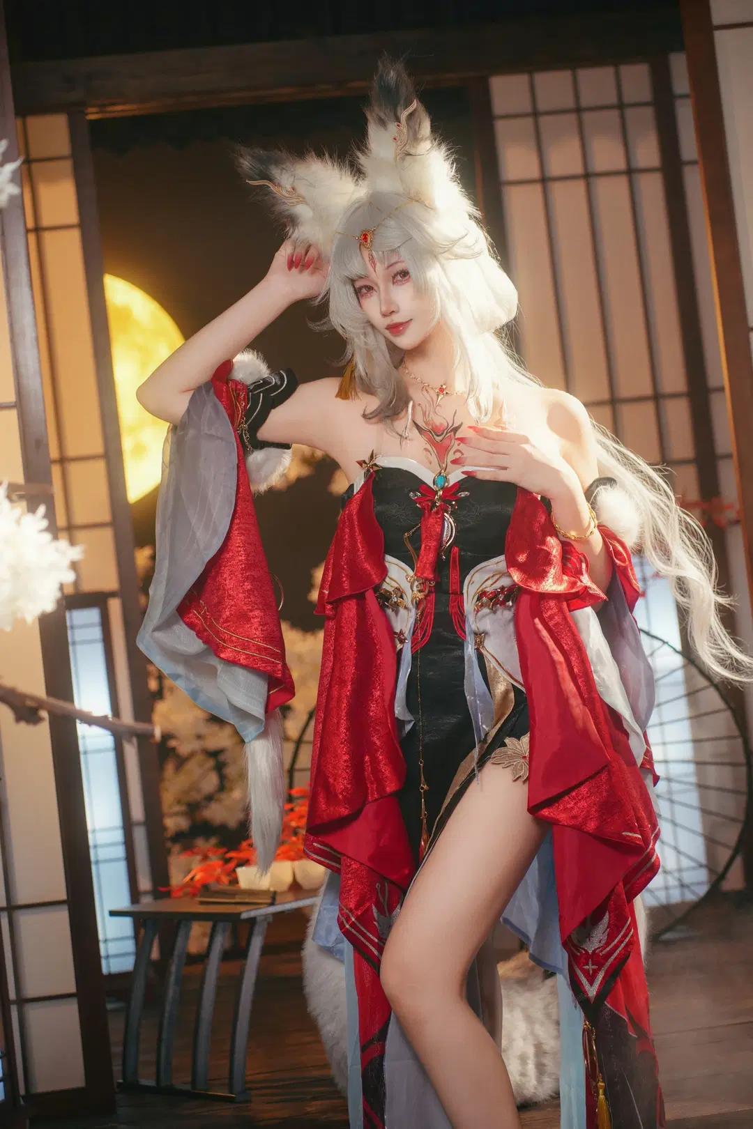 鸣潮, 二次元cos, 和风写真, 兽耳cos, 心月狐cos