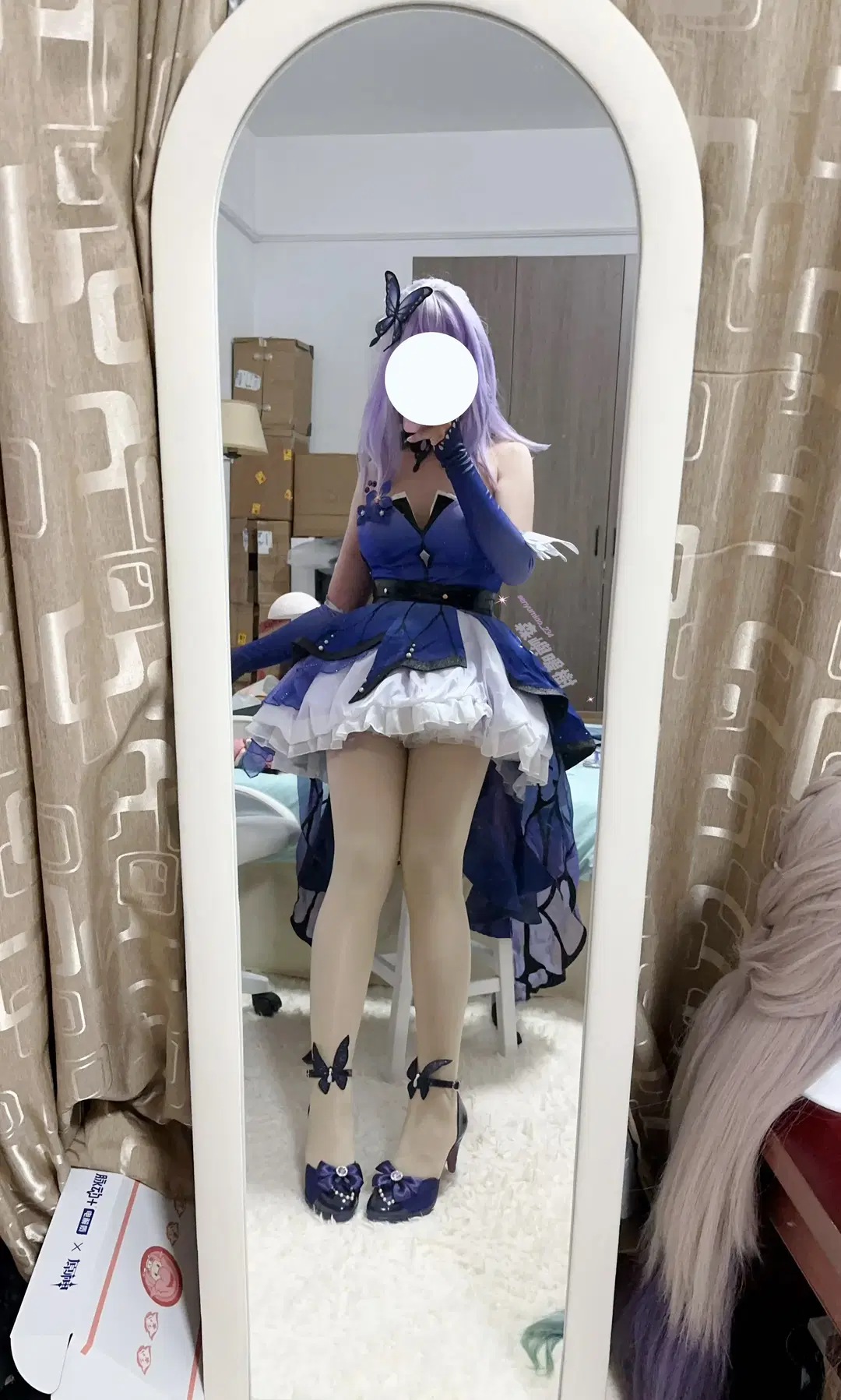 [Castorice cosplay] Honkai: Star Rail Fluttering Butterfly Shadows in a Dream try-on diary by 森森森屿 - Image 3