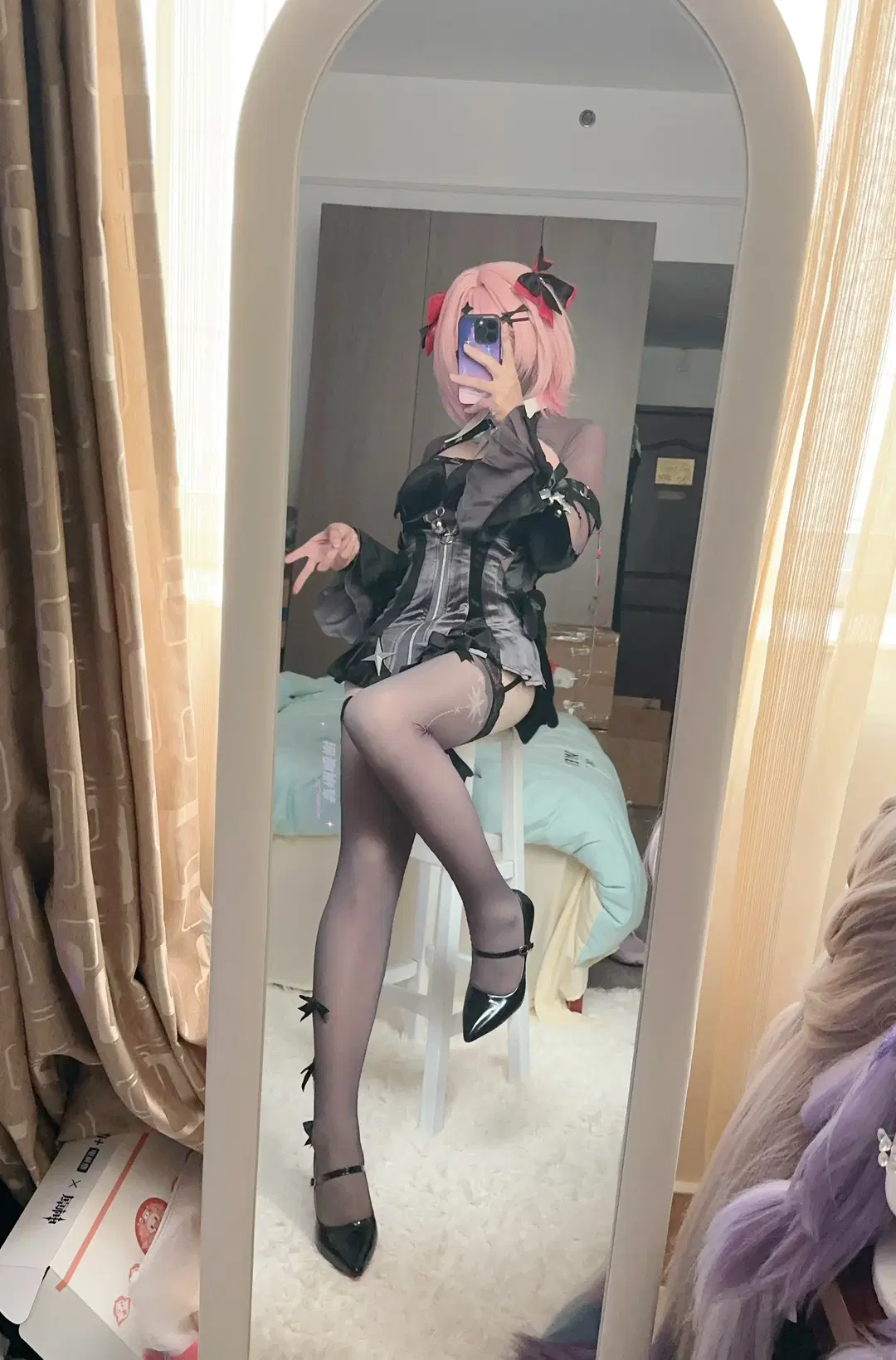 Zenless Zone Zero, Remielle cosplay, Stockings