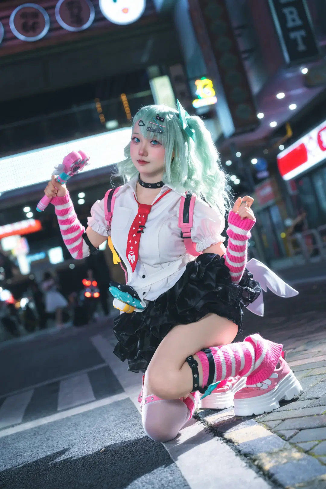 【千夏cos】绝区零夜色街头的正片拍摄记录 - -长生剑 - 第6张