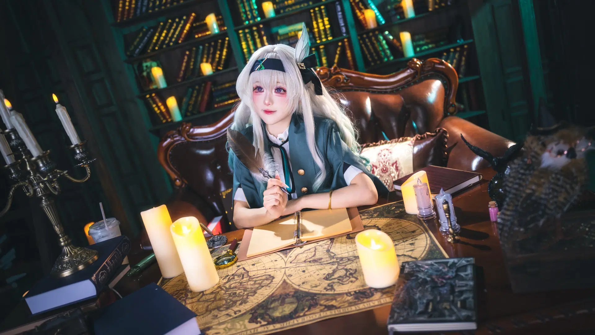 【流萤cos】广佛这个复古老图书馆景真的太好拍了 - -长生剑 - 第2张