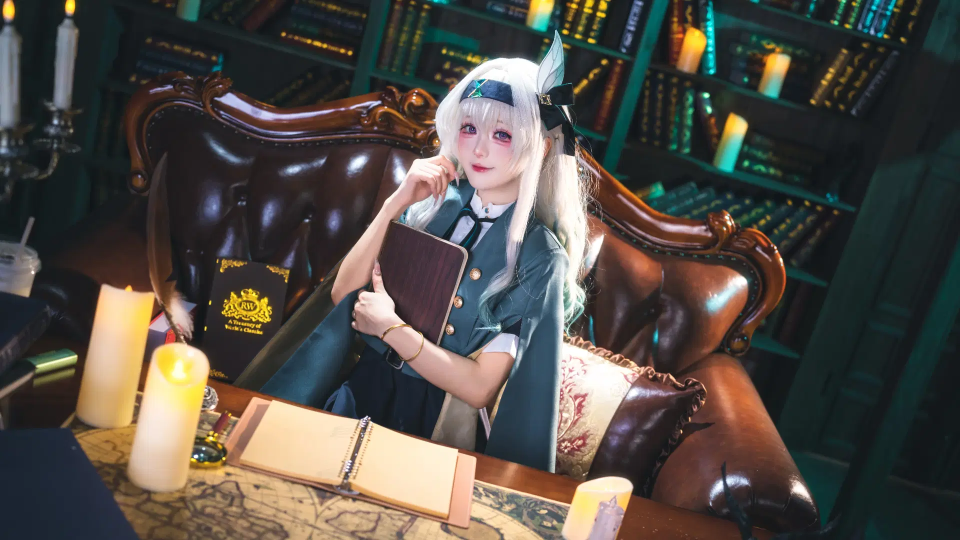 【流萤cos】广佛这个复古老图书馆景真的太好拍了 - -长生剑 - 第4张