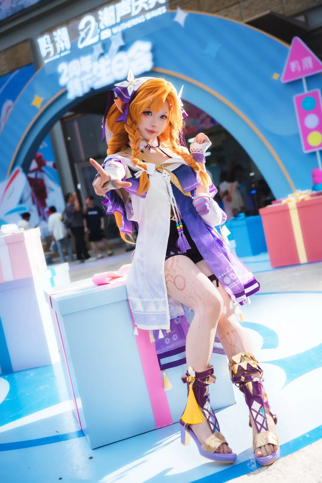 【西格莉卡cos】鳴潮漫展陽光下的精靈少女