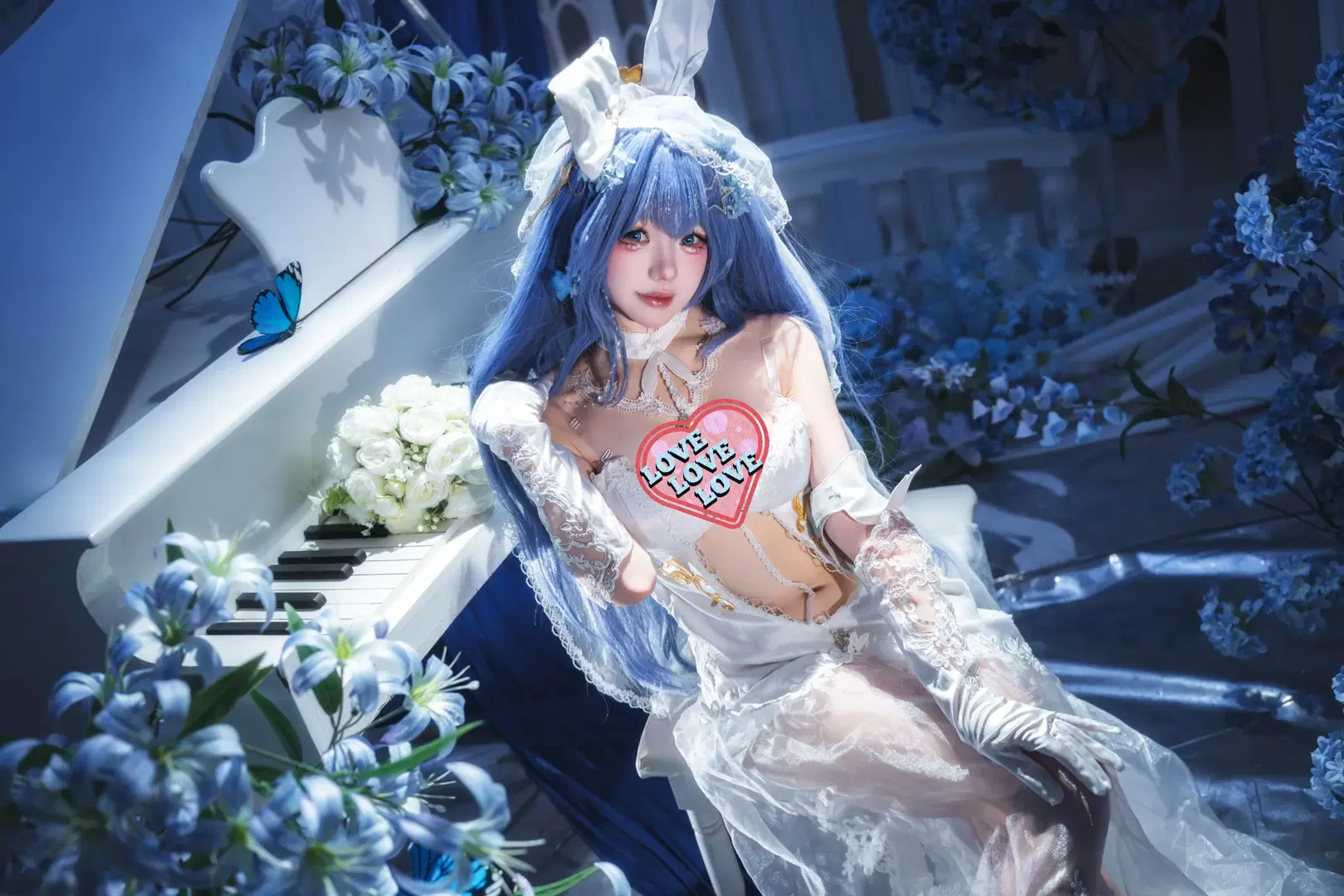 【新澤西cos】碧藍航線花嫁，藍色花海中的浪漫 - -长生剑 - 第3張