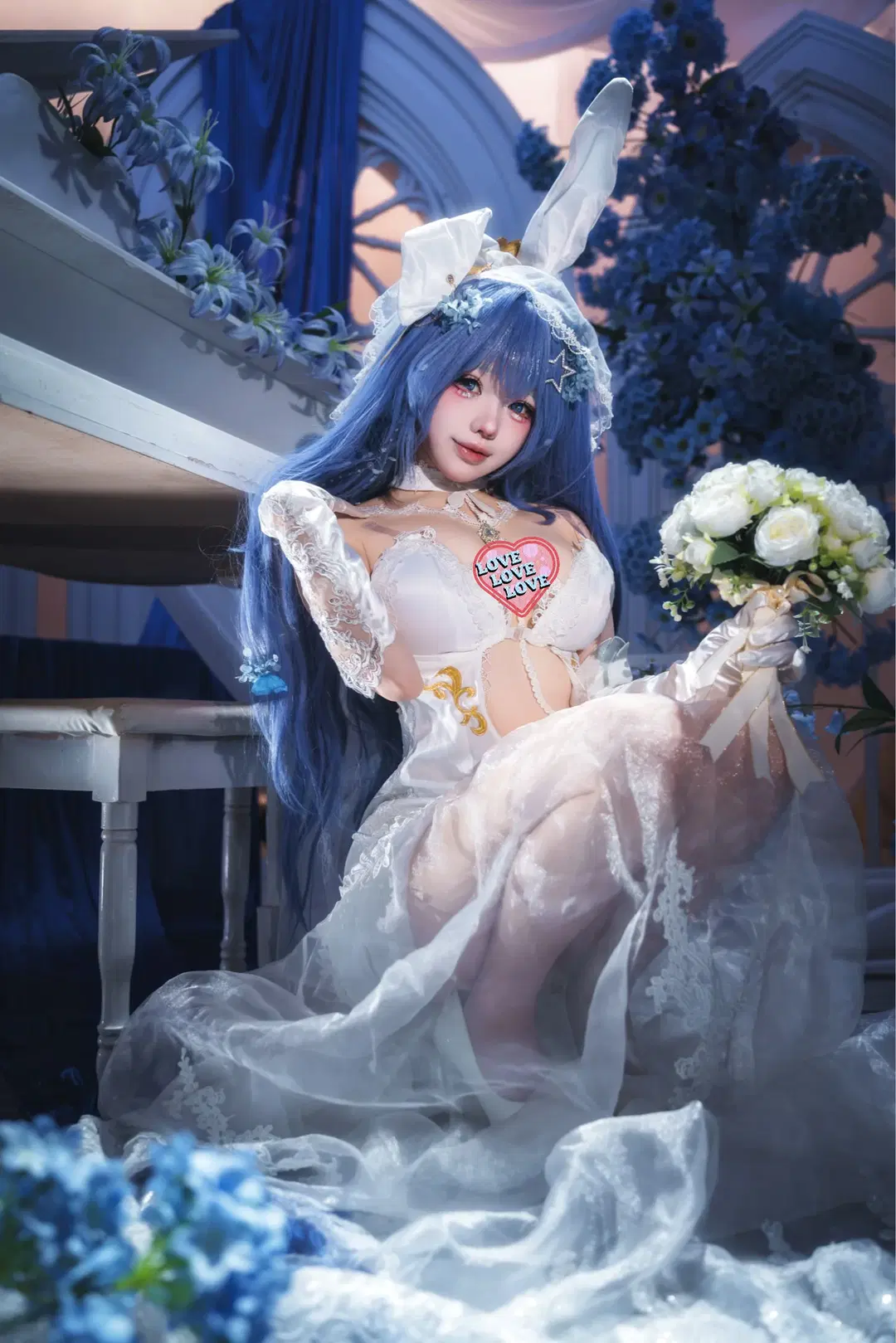 【新澤西cos】碧藍航線花嫁，藍色花海中的浪漫 - -长生剑 - 第4張
