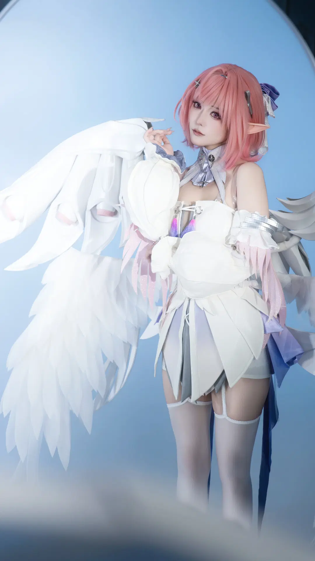 Zenless Zone Zero, White stockings, Remielle cosplay, Remielle cosplay