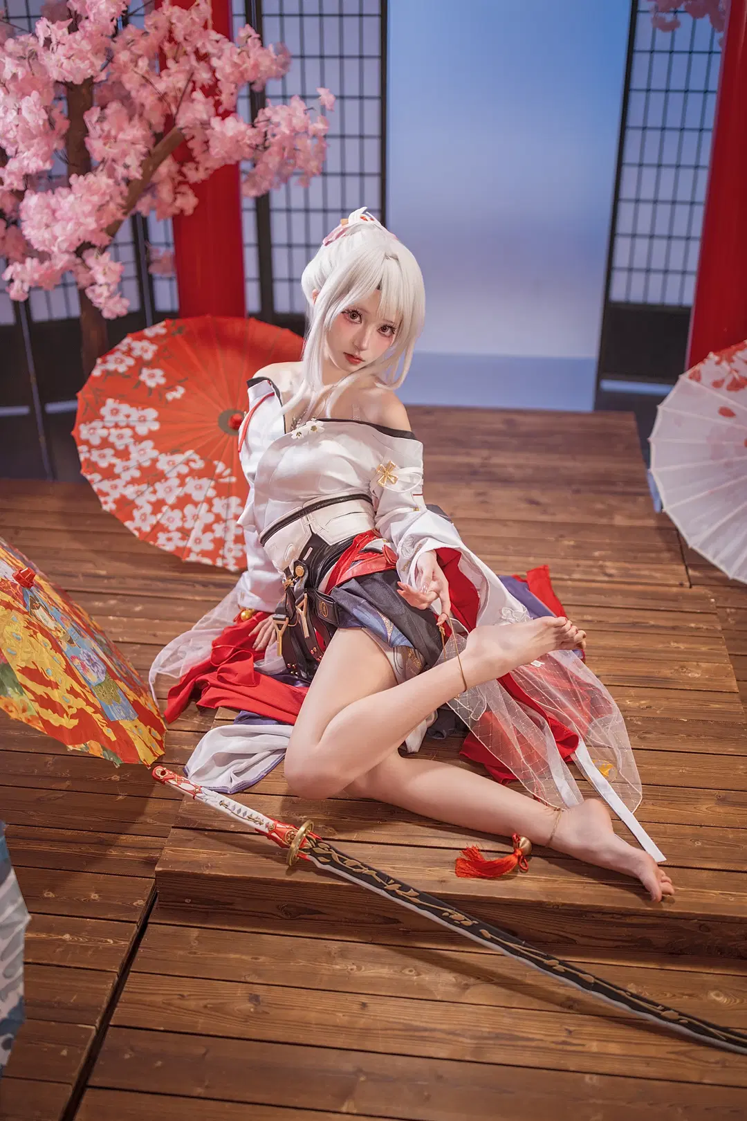 鸣潮, 绯雪cos, 同人产粮节, 和风写真, 长腿cos