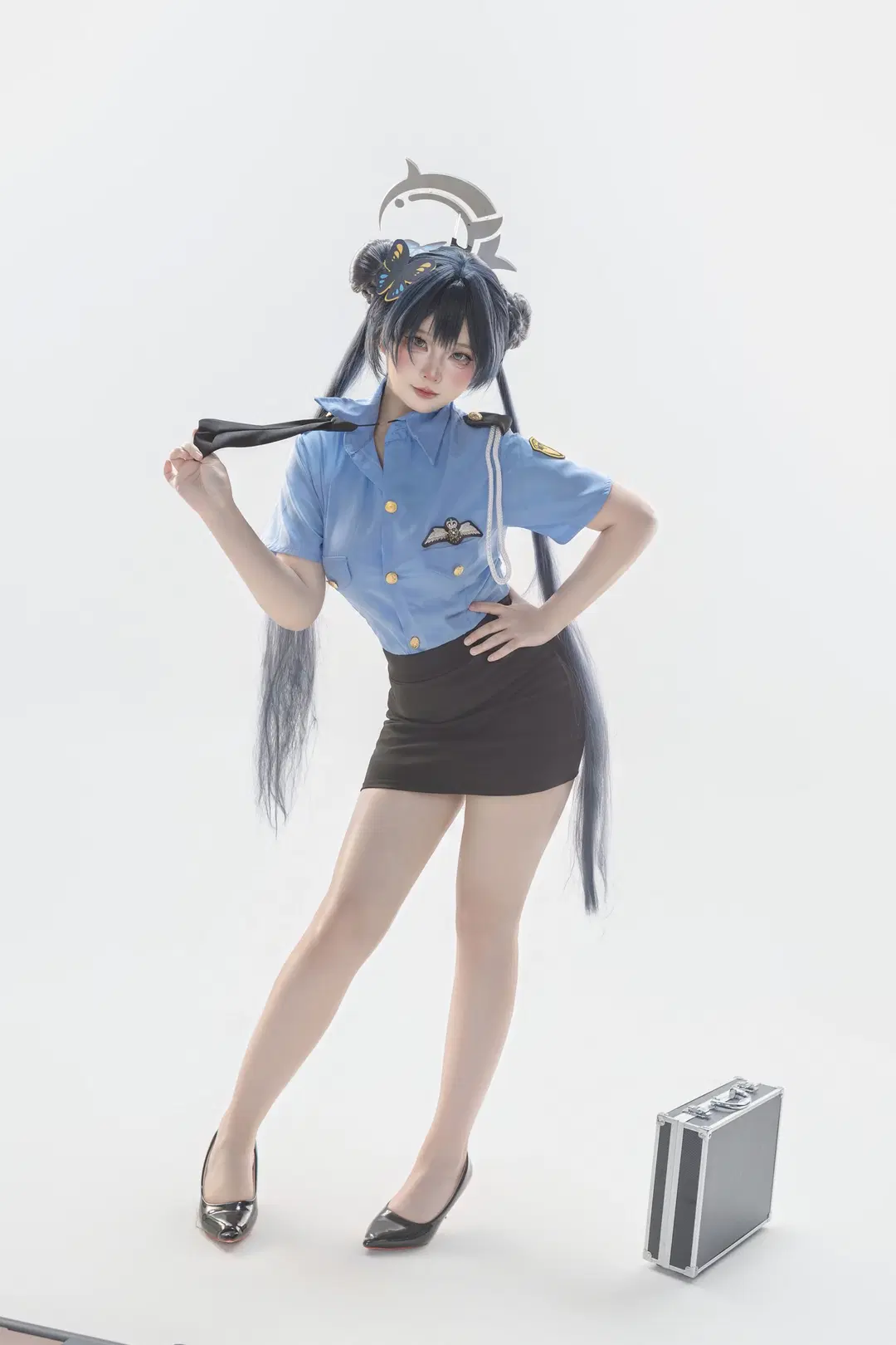 [Misaki cosplay] Blue Archive Officer Kisaki: Field Duty Check-in by 小白不小新📸（常驻深圳开单中） - Image 2