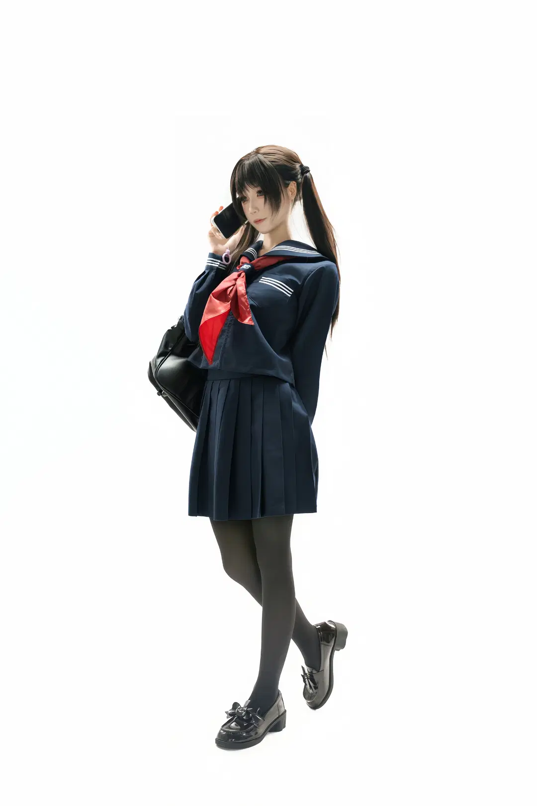 JK制服, 同人产粮节, 双马尾, 日系少女, 厚黑丝