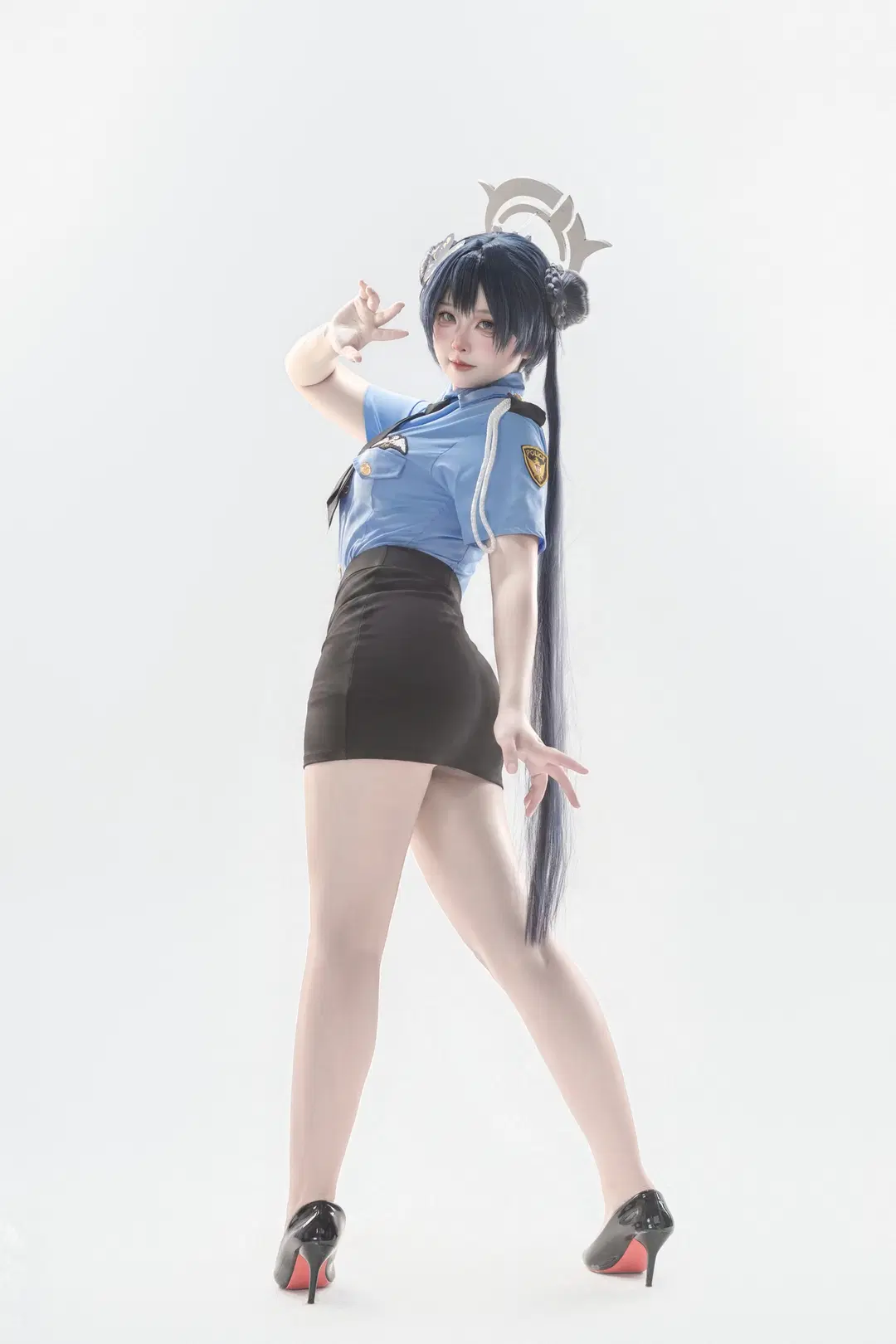 【キサキ コスプレ】キサキ警官の尋問タイム『ブルーアーカイブ』 - 小白不小新📸（常驻深圳开单中） - 2枚目
