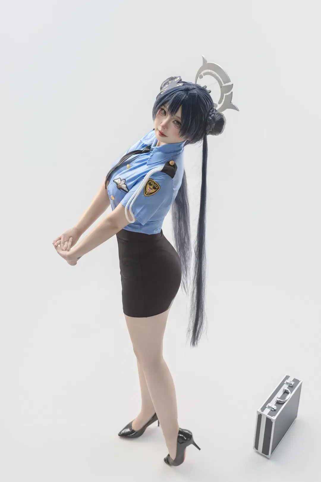 【キサキ コスプレ】キサキ警官の尋問タイム『ブルーアーカイブ』 - 小白不小新📸（常驻深圳开单中） - 3枚目
