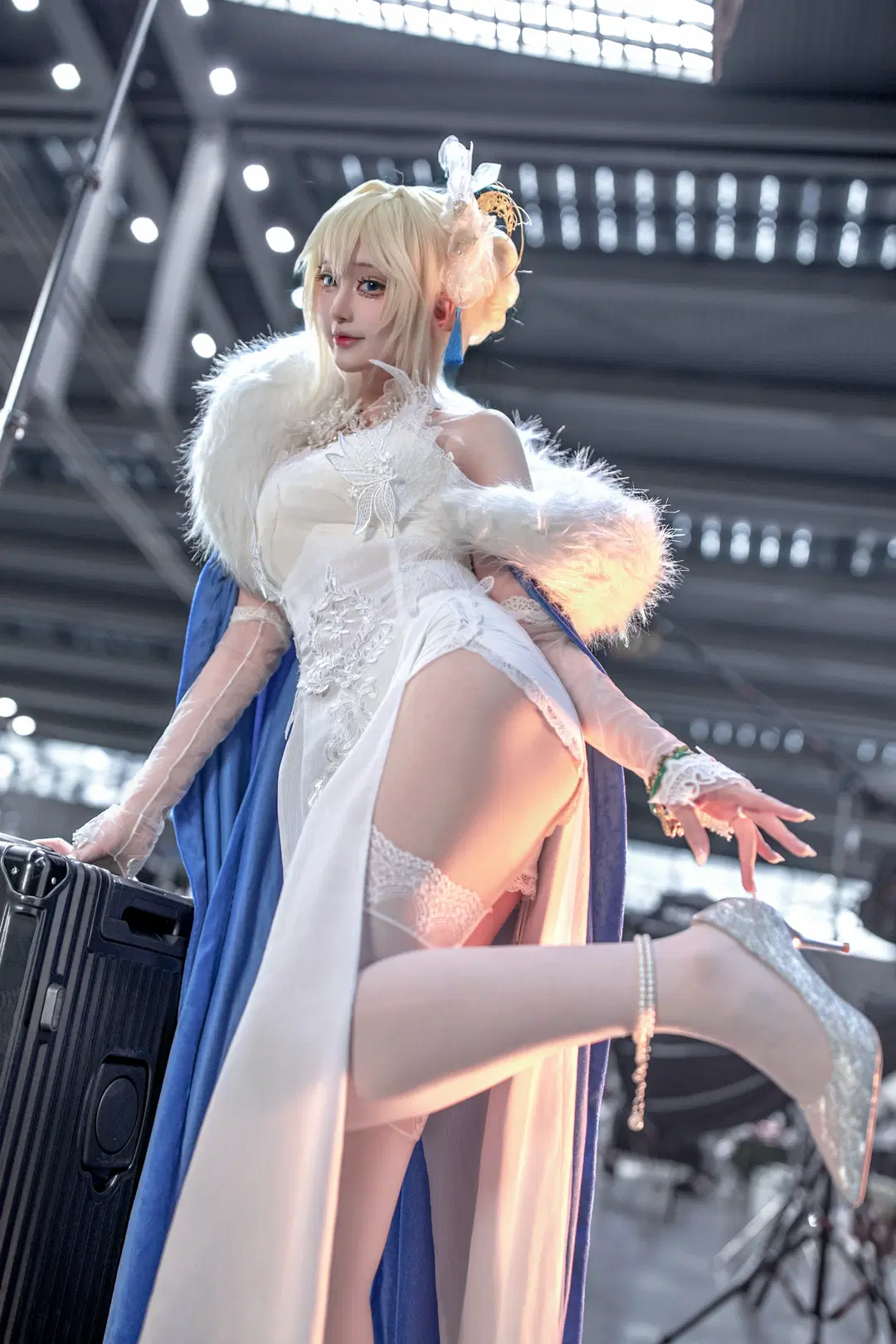 アズールレーン, イベント写真, ジャンヌ・ダルク コスプレ, 深圳アニメフェスティバル, ストッキング