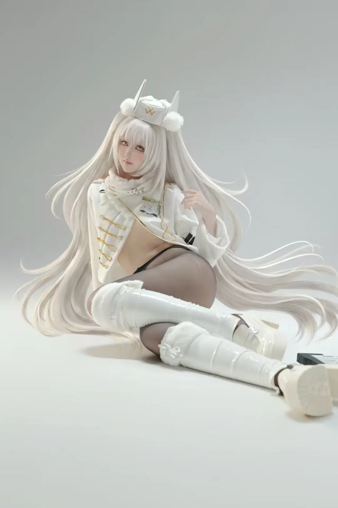 【白兔布兰儿cos】nikke白兔布兰儿，白棚光影下的幸运白兔