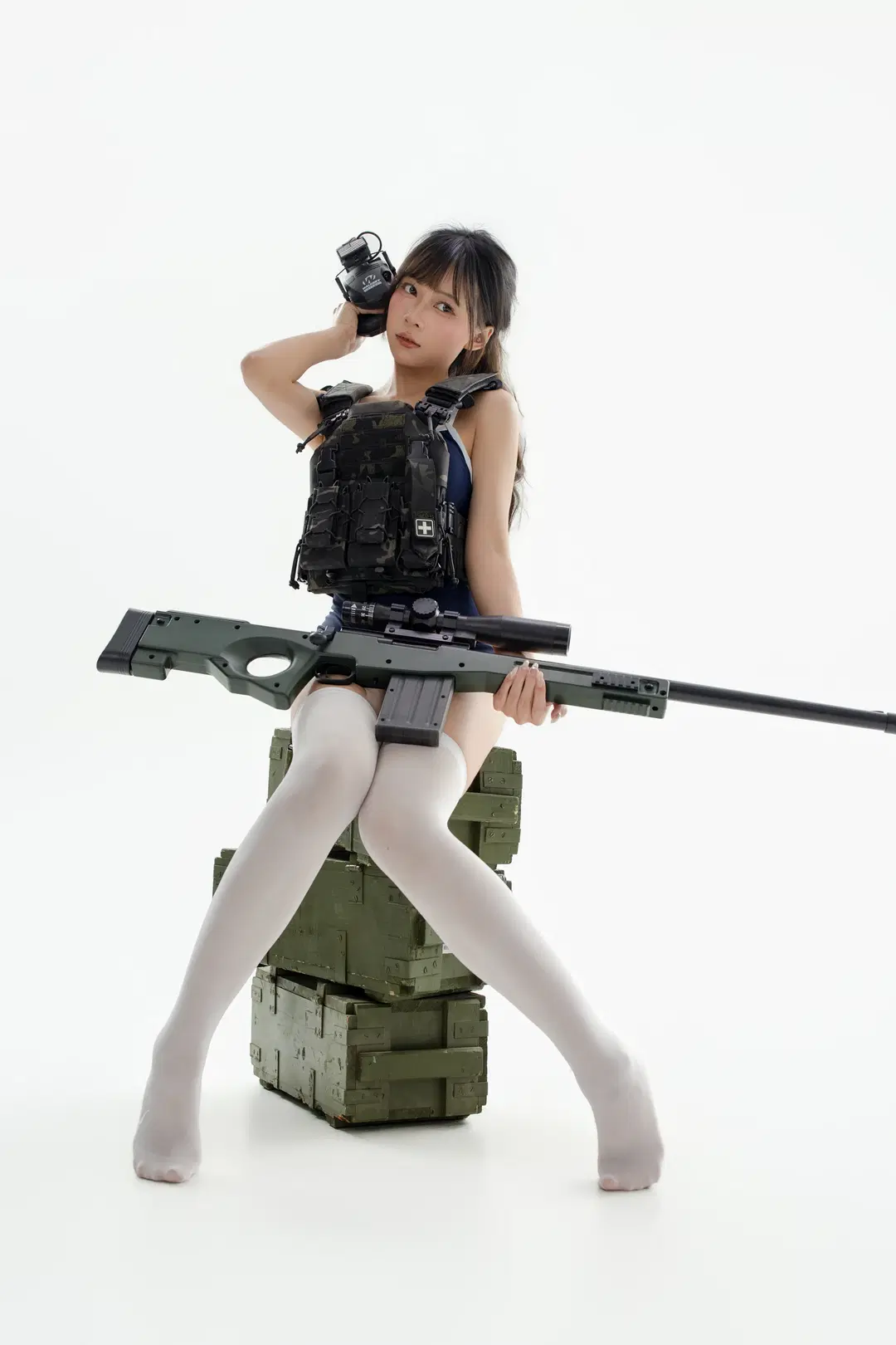 白丝, 战术穿搭, 死库水, 战斗少女, 武装娘