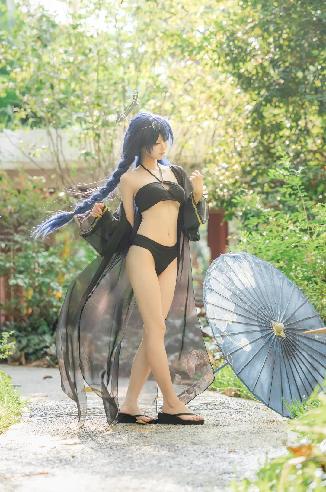 【妃咲cos】蔚蓝档案门主大人的夏日泳装拍摄记录 - 小白不小新📸（常驻深圳开单中） - 第4张