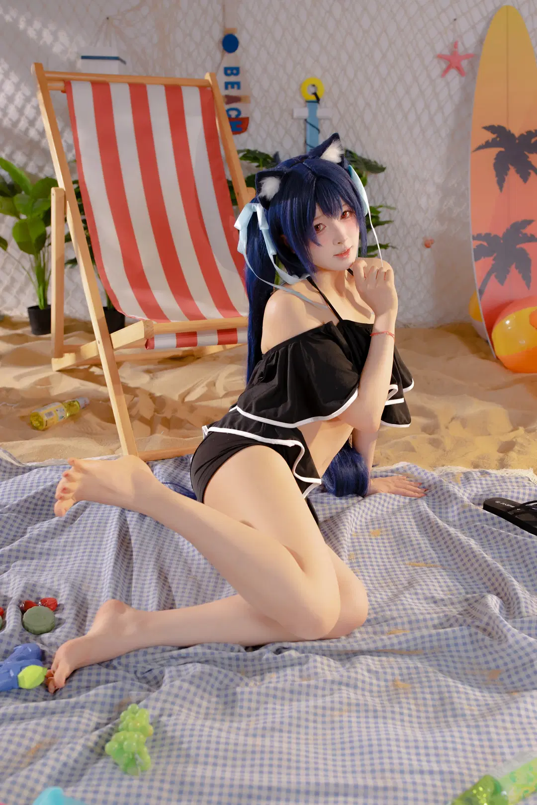 [Kuromi Serika cosplay] Summer Refreshment by the Poolside by 小白不小新📸（常驻深圳开单中） - Image 5