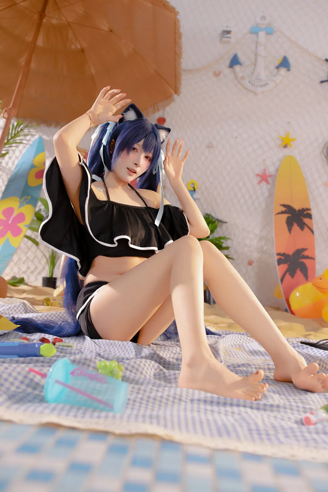 [Kuromi Serika cosplay] Summer Refreshment by the Poolside by 小白不小新📸（常驻深圳开单中） - Image 6