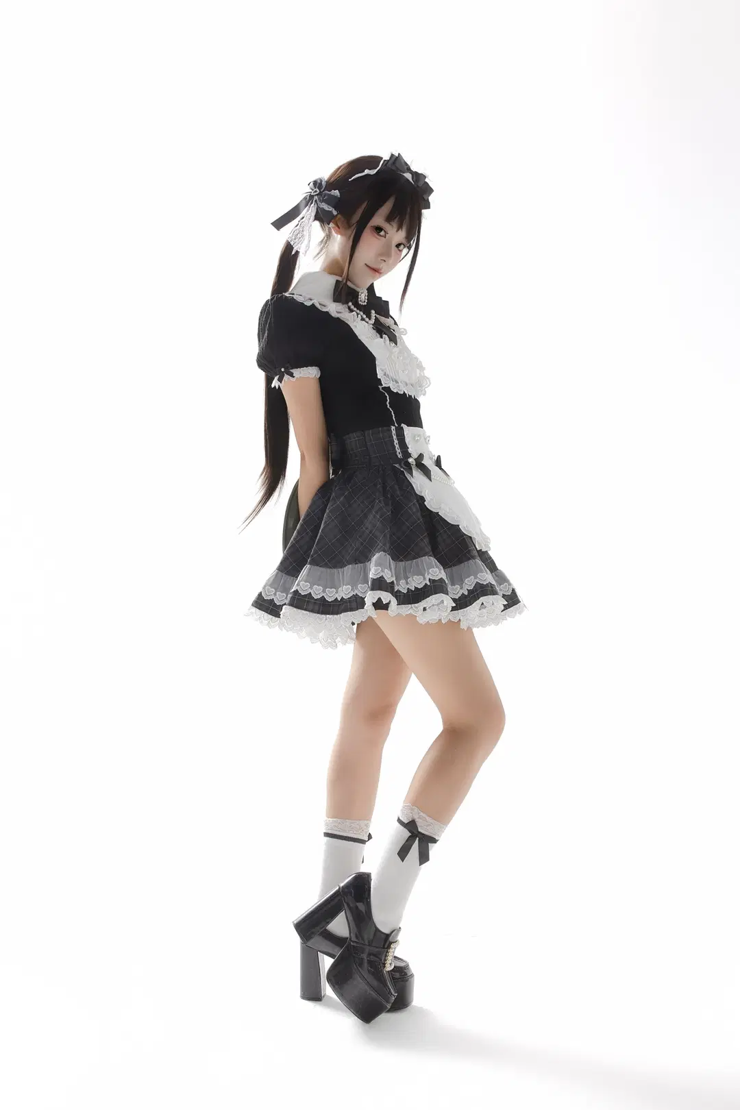 黑白女僕Lolita寫真，永遠為白棚質感心動 - 小白不小新📸（常驻深圳开单中） - 第2張